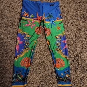 Versace tresor de la mer print leggings (authentic)